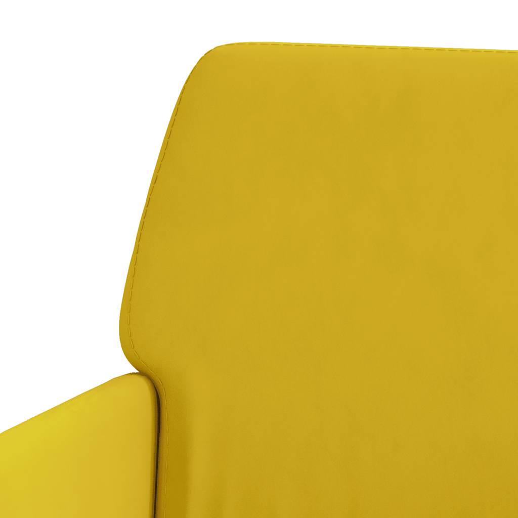 Yellow Velvet Bench 108 X 79 X 79 Cm