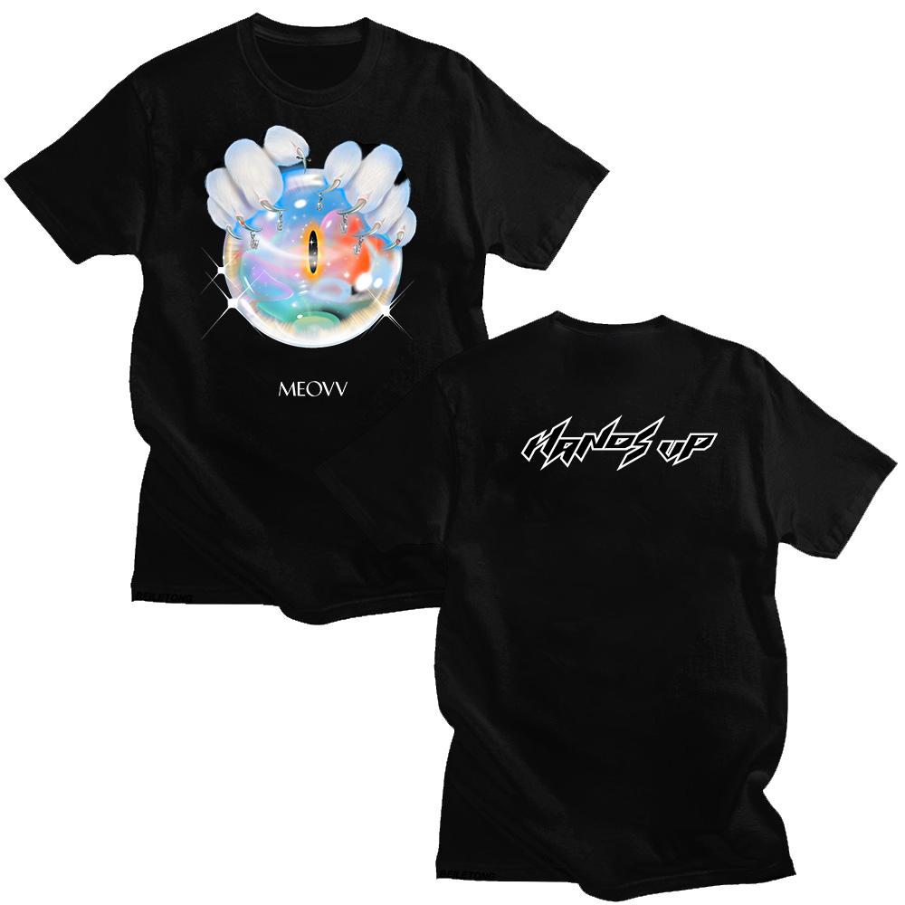 MEOVV Hands Up T Shirts 2025 Fashion Unisex Cotton Short Sleeve Summer Men Women Graphic Tees Kpop T-shirts Streetwear