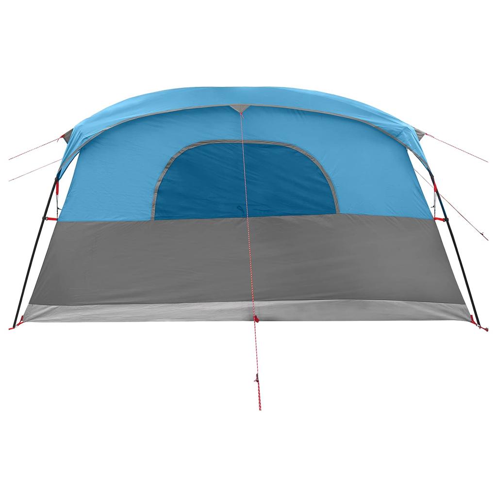 Tunnel Tent with Roof Blue 366 x 244 x 198 cm Polyester and Steel
