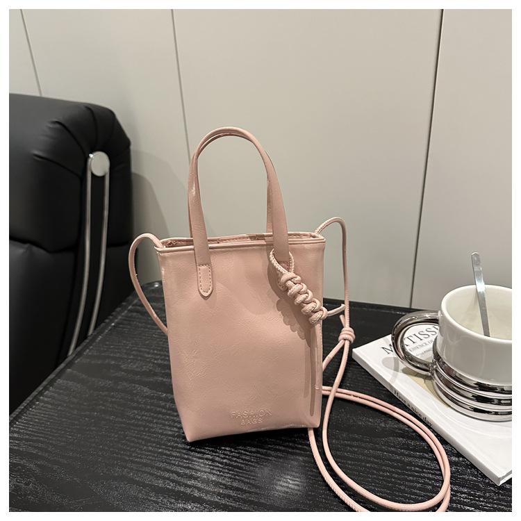 

Новая повседневная простая модная сумка для мобильного телефона из Южной Кореи, универсальная, высококлассная, для поездок на работу, универсальная, однотонная, женская сумка-мессенджер розовый