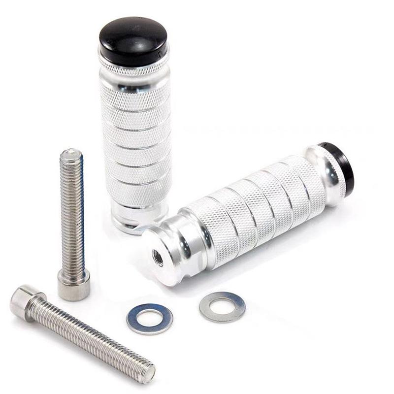 Universal 8mm Foot Pegs Pedals Peg CNC Aluminum Install Bolts Motorcycle Rearsets Footrest Footpegs