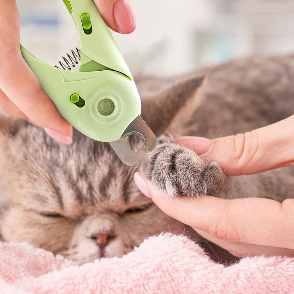 Cat Nail Clippers With Light Stainless Steel Nail Clippers Cat Nail Clippers With File Pet Nail Clippers