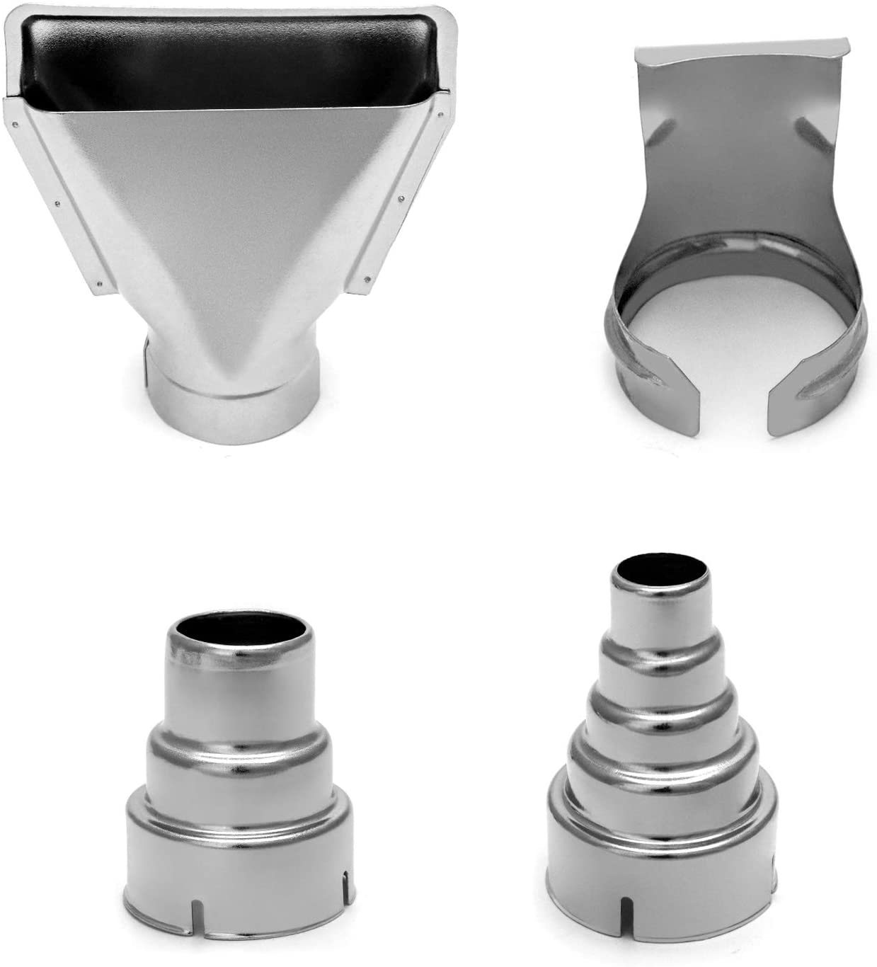 

4 шт. насадка для термофена, насадки для термофена для строительных фенов, ложка, отражатель, скребок, конус, защита стекла, диаметр насадки