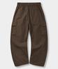 Dimiteulibeullaeg [Summer] Vlad Curved Elastic Waist Cargo Pants_Brown