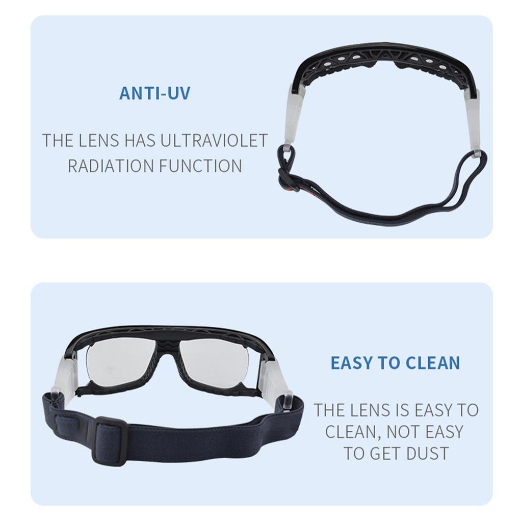 Sports Goggles Adult Protective Safety Goggles Basketball Glasses for Men with Adjustable Head Strap & Replaceable Lens