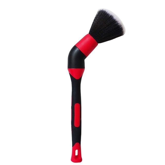 Car Wash Brush Tire Lubricating Paste Round Head Brushs Car Wheel Air Outlet Vent Car Detail Elbows Brush Auto Car Cleaning Tool