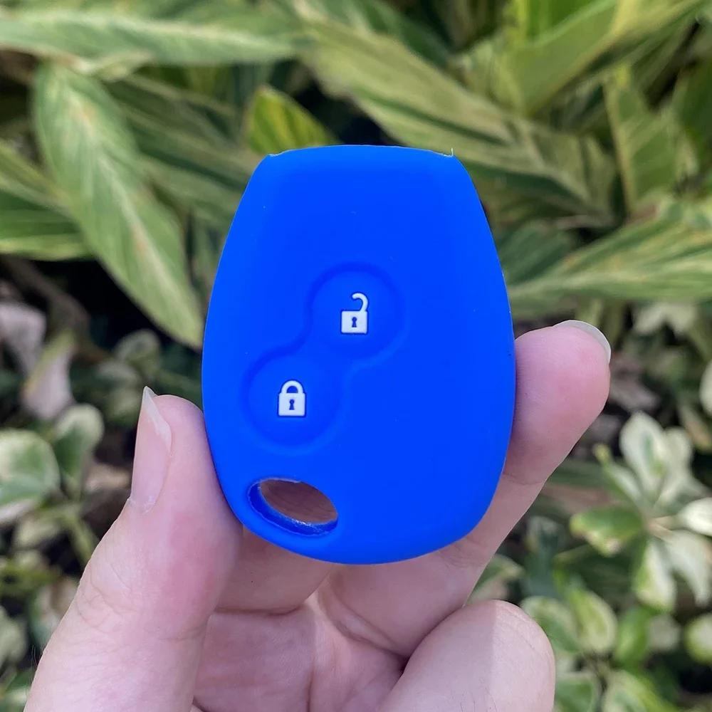 Silicone Car Key Case Cover For Renault Duster Modus Clio 3 Kangoo DACIA Logan Scenic Megane Sandero Captur Twingo Modus 2 Butto