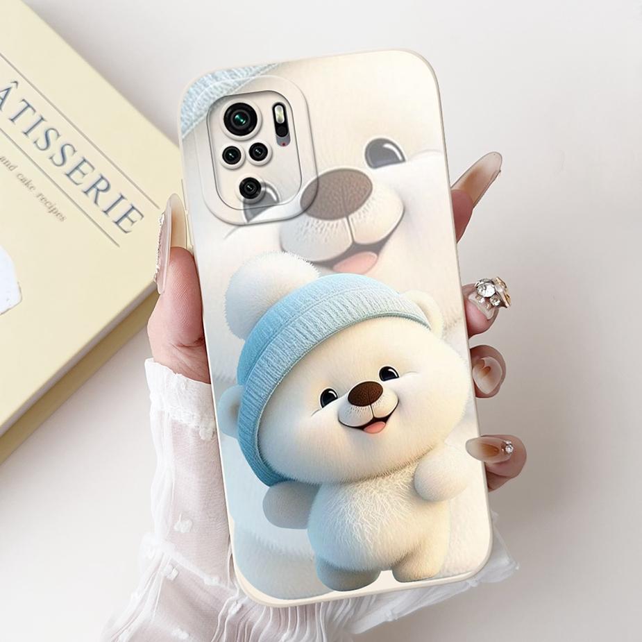 For Xiaomi Redmi Note 10 4G Case Note 10S Cute Rabbit Cartoon Back Cover Soft Silicone Phone Case For Redmi Note 10 Pro Max Bags