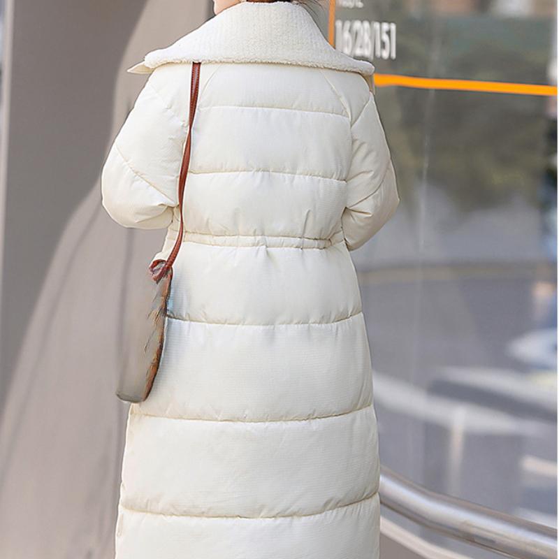Parkas de iarnă pentru femei Stil nou Coreean Îngroșat Palton din bumbac Lung Casual Pufos Pardesiu Student Îmbrăcăminte exterioară rezistentă la vânt