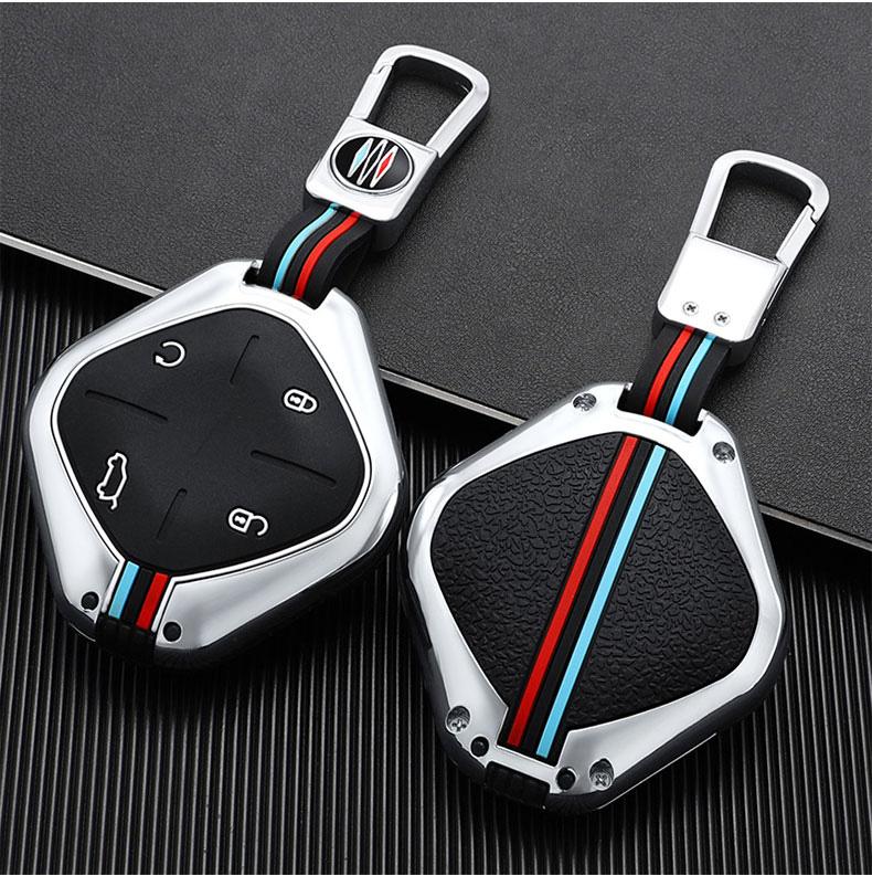 Zinc Alloy Car Key Case Cover Protective Shell Fob For 2022 2023 Jetour DASHING X-1 Plus DTC Car Styling Interior Accessories