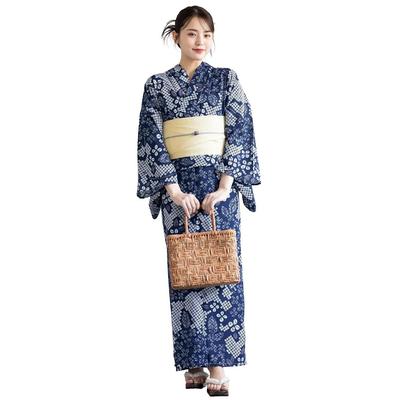 SOUBIEN Yukata 2-teiliges Set Floro Damen (Yukata Hanhaba Obi)