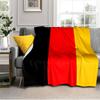 Couverture Drapeau et Carte de l'Allemagne Convient pour les Canapés, Lits, Bureaux et Camping - Cadeau Parfait pour Halloween Noël