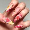 Summer European American 3D Strawberry Cherry Almond Nail Art Gel Tips