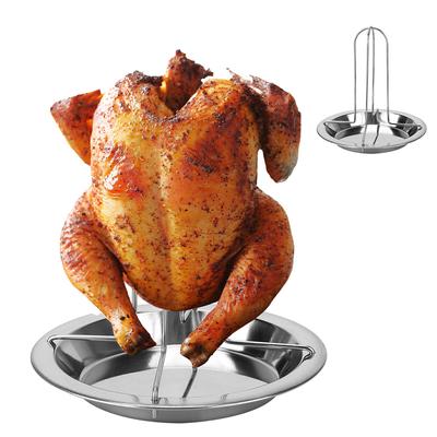 Chicken Roaster Rack Roasting Grill Stand Carbon Steel Non-stick Grilling Tools Kitchen Outdoor BBQ Tools