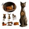 Rustic Country Style Decor Farmhouse Resin Animal Shelf Sitter Figurine Whimsical Dangling Leg Donkey Highland Artistic Crafts for Displays