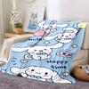 1pc Lucky Rabbit Blanket Lightweight Flannel Throw for Sofa Bed Travel Camping Livingroom Office Couch Chair