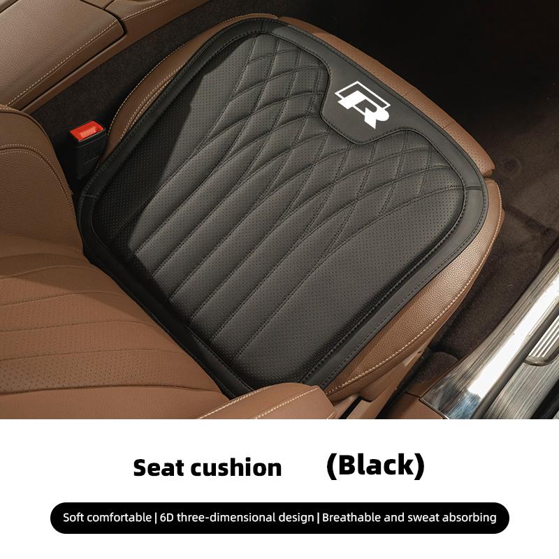 Car Seat Cushion Cover Lumbar Support Waist Cushioning For VW GTI Polo Golf Passat B6 Jetta Tiguan Arteon CC Taigo T-ROC Hub Cap