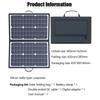40W Solar Panel Outdoor Power Storage for Cell Phones Foldable IP67 Waterproof Rating With Carrying Handle and Support Bracket