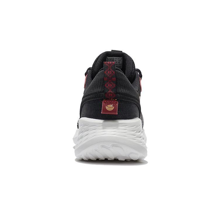 Li Ning SOFT ELEMENT Cushioning Slip Resistant Abrasion Resistant Low top Casual Shoes Men's Black AGLS011-4