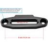 Ucreative Aluminum Hawse Fairlead For UTV 4000-5500 LBs Winch 6" (152.4Mm) Mount Glossy (Black)
