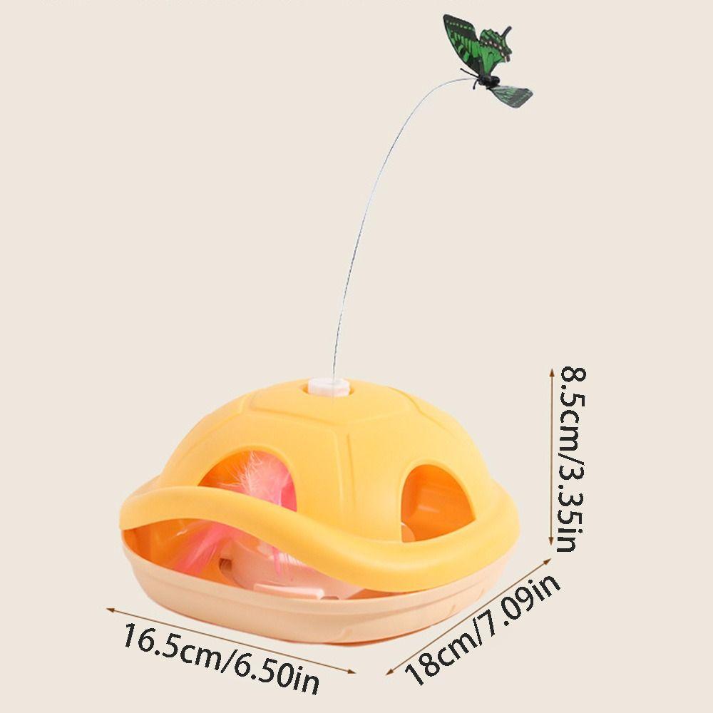 Non-slip Electric Cat Rotating Toy Self-Moving Butterfly Cat Teaser Toy  Kitten