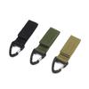 Tactical Nylon Webbing Carabiner Key Ring with Single Point Triangle Buckle
