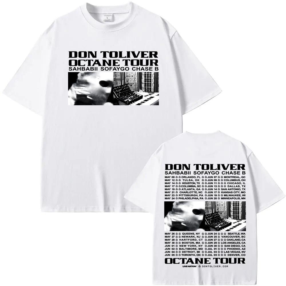 DON TOLIVER OCTANE TOUR 2026 Tee Rapper Summer Hip Hop Tee 100% Cotton Casual Grunge Round Neck Tees