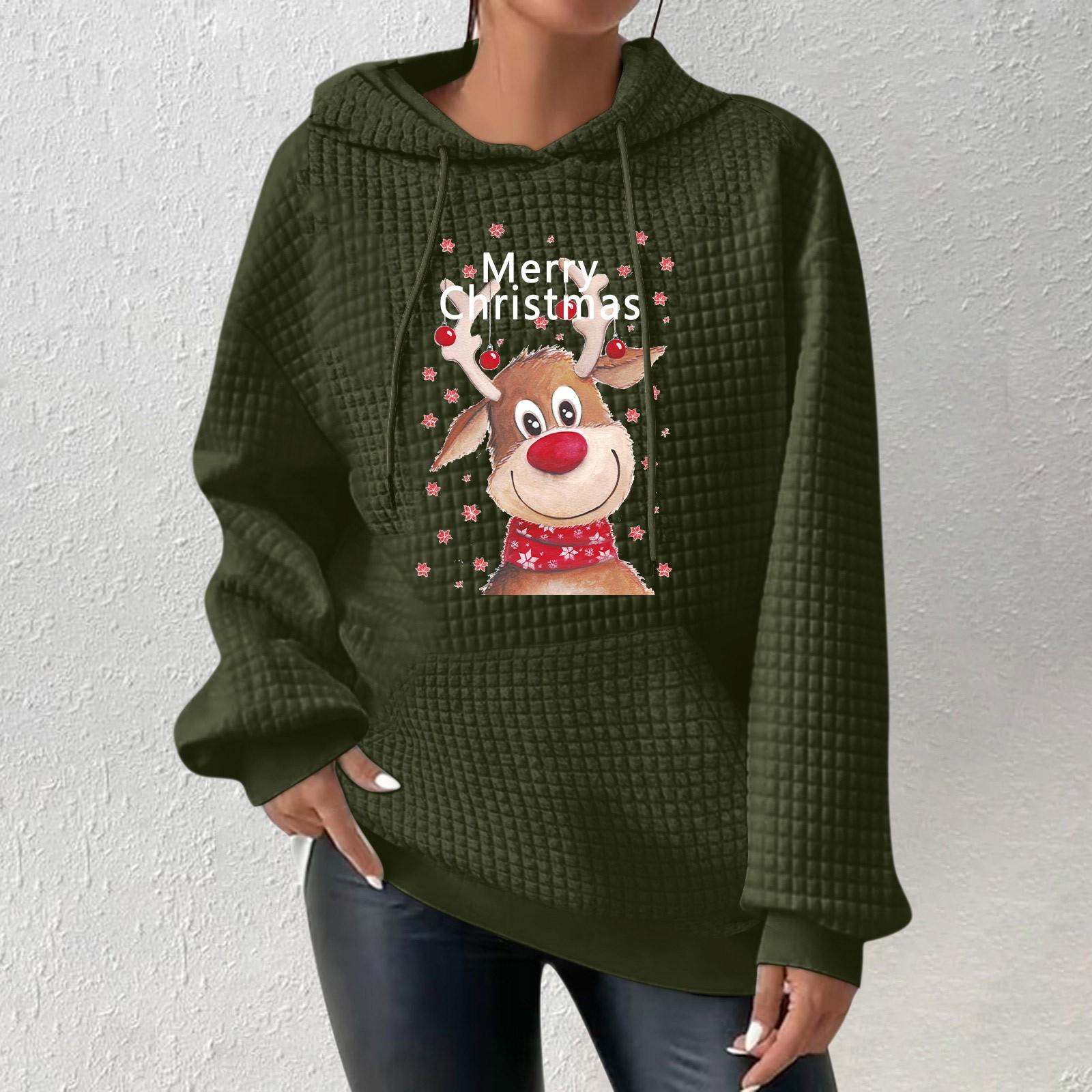 

Женские толстовки с длинным рукавом, повседневные толстовки с капюшоном и шнурком с принтом для женщин, пуловер с карманами M