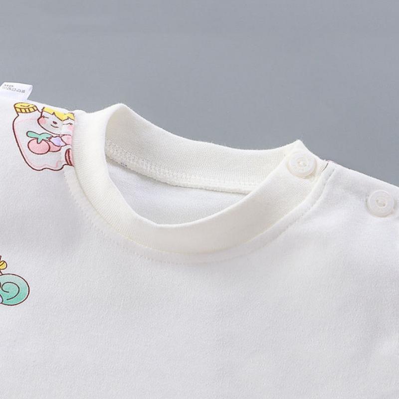 Kleinkind Baby Thermo Unterwäsche Set Herbst Winter Kinder Cartoon Bedruckte Baumwolle Schlafbekleidung Junge Mädchen Pyjamas
