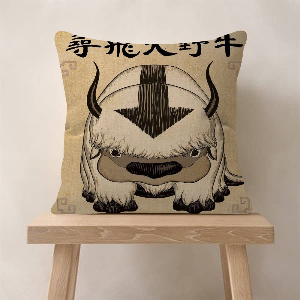 AvatarDe Legende van Aang Gezocht Retro Kussen Cadeau Huis Kantoor Decoratie Slaapkamer Bank Auto Kussenhoes Hoes x
