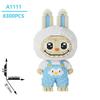 Super Cute Labubu Beads Building Blocks - Educational 3D Ornament Toy for Kids