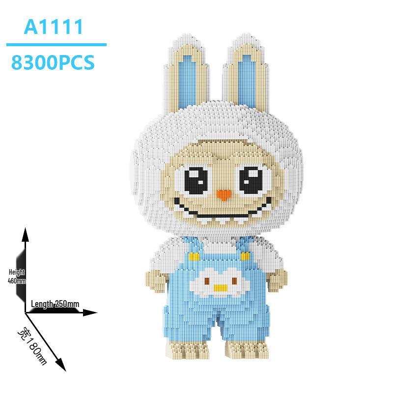 Super Cute Labubu Beads Building Blocks - Educational 3D Ornament Toy for Kids