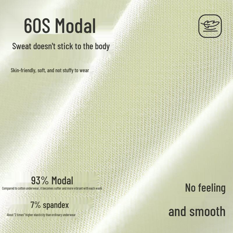 Women's Seamless Modal Briefs with Antibacterial Cotton Gusset