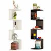 Compact Design Triangular Corner Shelf Space Saving Layered Bookshelf  Bedroom