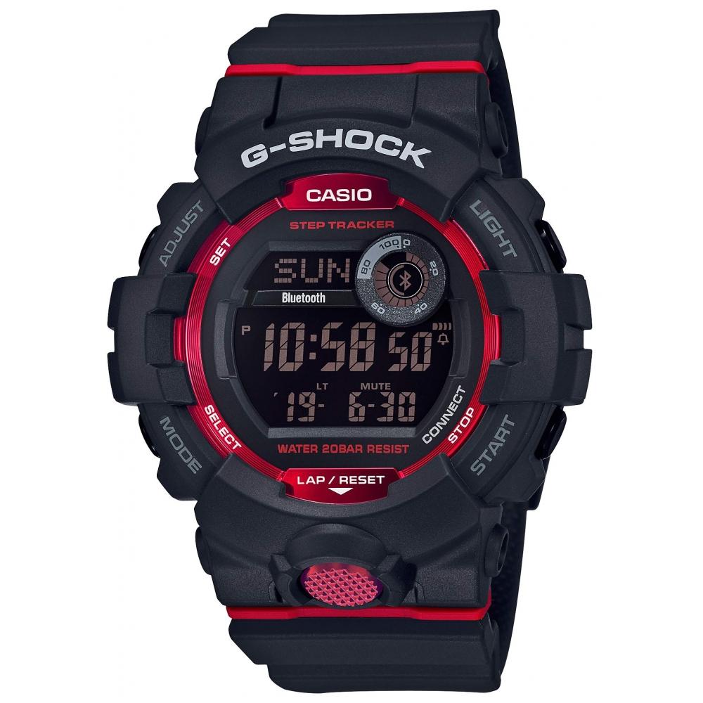 

[Casio] Часы-браслет GBD 800 1 JF с функцией измерения G SHOK Remediation Bluetooth, черные