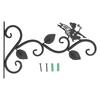 Black Wall Mount Rack Iron Garden Hanger Decorative Hanging Bracket  Indoor Space