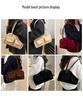 2025 Autumn/Winter Retro Suede Small Square Bag – Niche Design, Handheld & Underarm Style