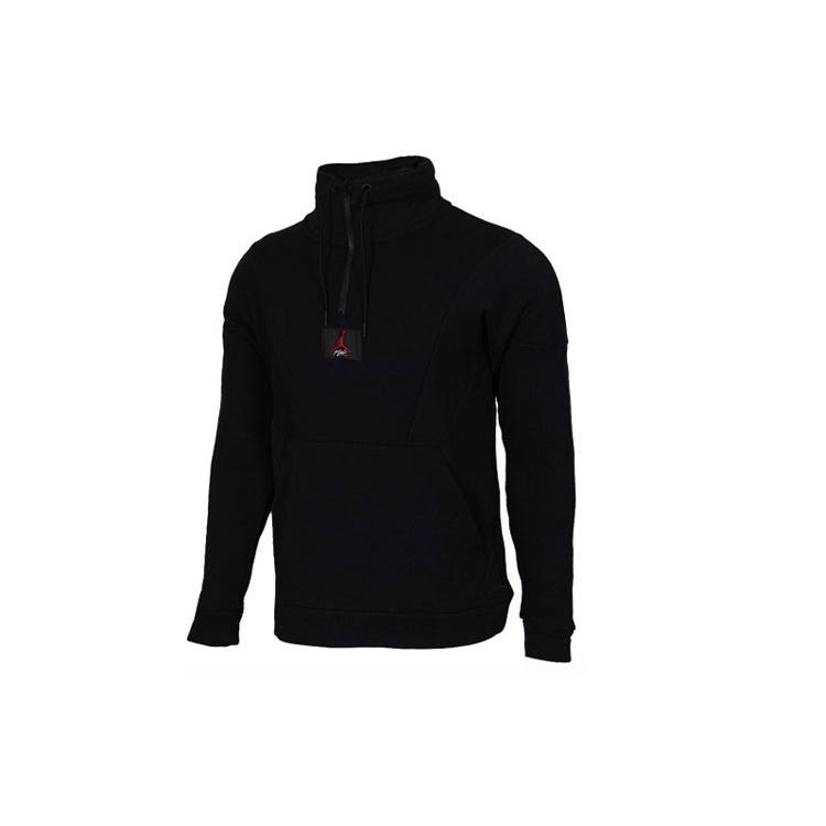 Air Jordan Half Zipper Athleisure Casual Sports Black Men s AV2293-010 L