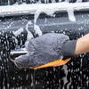 5-Finger Car Washing Glove Double-Faced Coral Velvet Auto Cleaning Mitt Scratch-Free Ultra-Soft Car Detailing Wash Gloves