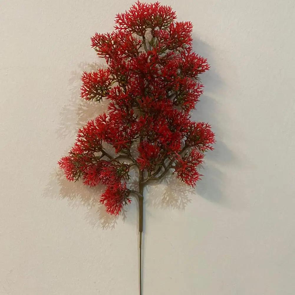 5pcs Artificial Pine Branches Plastic Pine Needle Bonsai Decoration Room Decor Aesthetic Office Home Decoration Accessories
