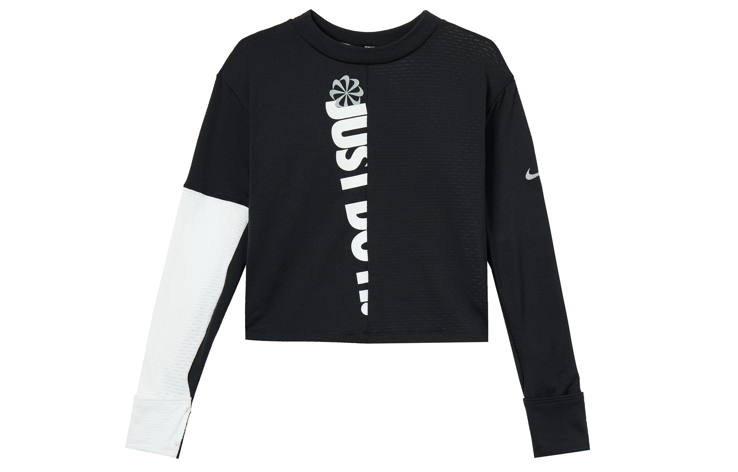 Nike Sweatshirts Women s Black Crew Neck Moderate Regular CJ8065-010 S