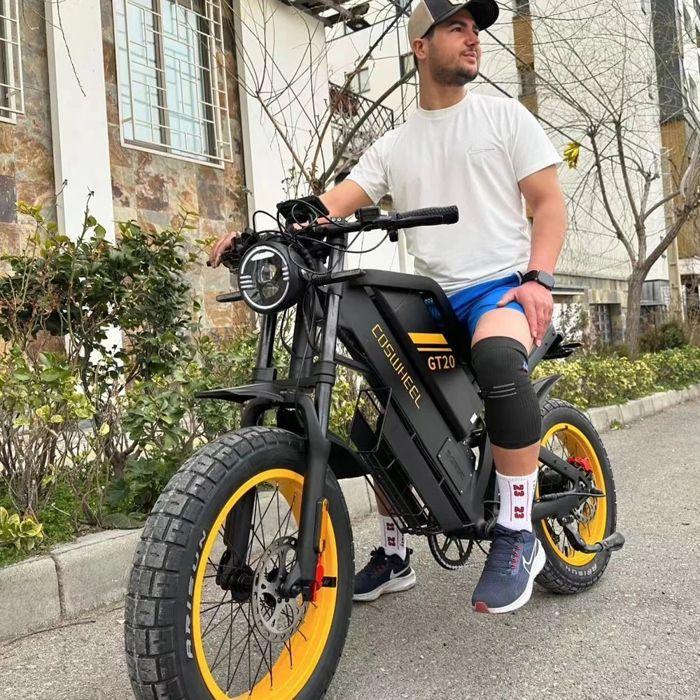 Elektrische fiets COSWHEEL GT20 3000W, afneembare batterij 48V 25AH, bereik van 140 km, dikke banden, hydraulische remmen.