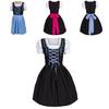 Okouzlující německé šaty Bavorský Dirndl Kostým s Elegantní Zdobení Zástěry