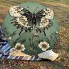 1pc Butterfly Flowers Automatic Open/Close Umbrella with Windproof, 8-Rib Sturdy Canopy, Durable Ribs, Fashionable Design1207A