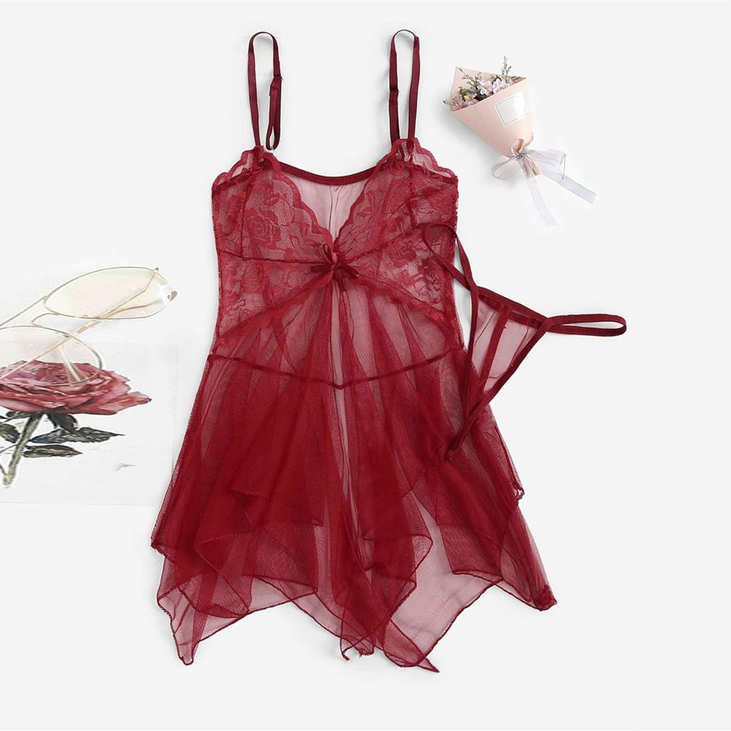 Kleidung für Damen Sexy Dessous Damen Spitze Fluoroskopie Schönheit Tüll Elegante Träumerei Sexy Dessous Strumpfband