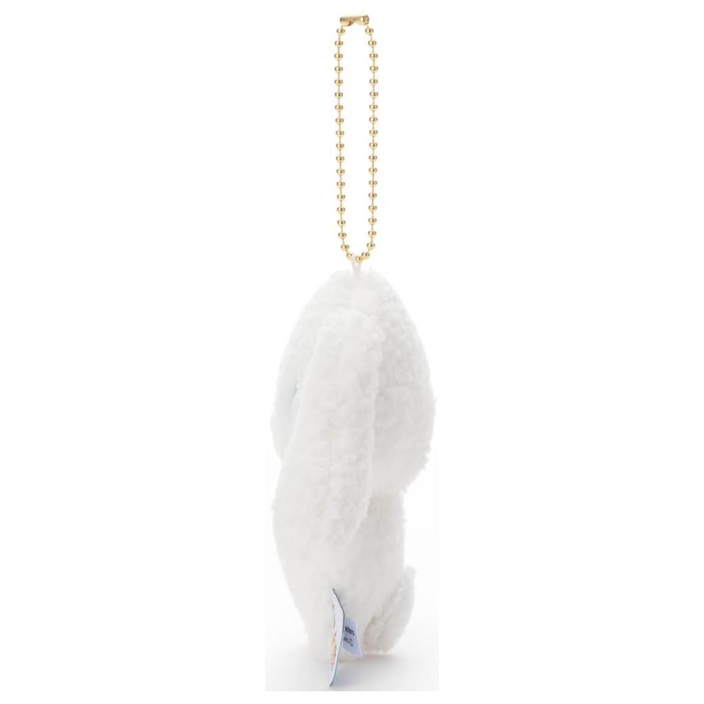 Sanrio Characters Fluffy Ball Chain Mascot Cinnamoroll Plush Toy, Approx. 7.7 inches Wide