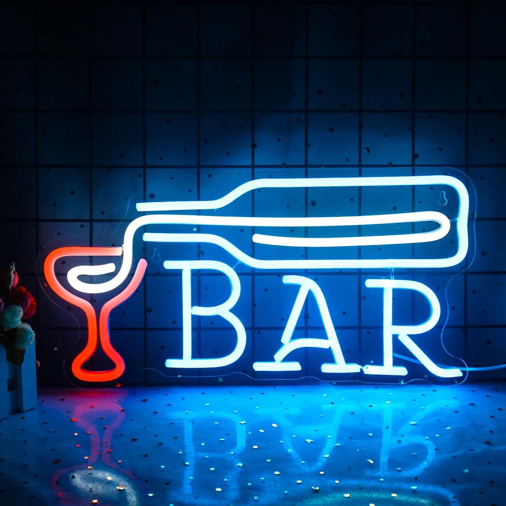 Open Welcome Bar Neon LED Sign USB Powered Room Wall Decoration For Pub Bar Club Men's Cave Party Restaurant Shop Sign Lights