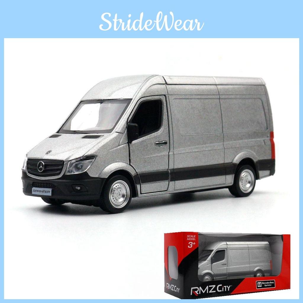 Silver Simulation Alloy Mercedes Benz Sprinter Commercial Vehicle Model Toy