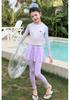 Children's Long-Sleeved Sun Protection Swimsuit Set