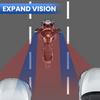 GUAIMI Motorcycle Mirrors 180 Degree Wide-angle Safety Rear View Mirror Blind Spot Side Mirror for Motorcycle, ATV/UTVs, Scooters, Cars, Aircrafts,